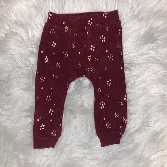 Petit Lem Thermal Printed 2 Piece Sleepwear Set Size 9M Burgundy/Pink - Picture 6 of 10